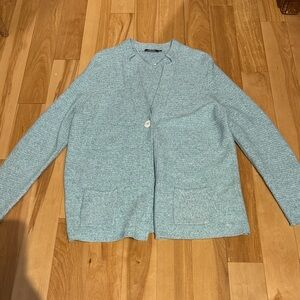 Olsen Women's Cardigan in Robins Egg Blue L